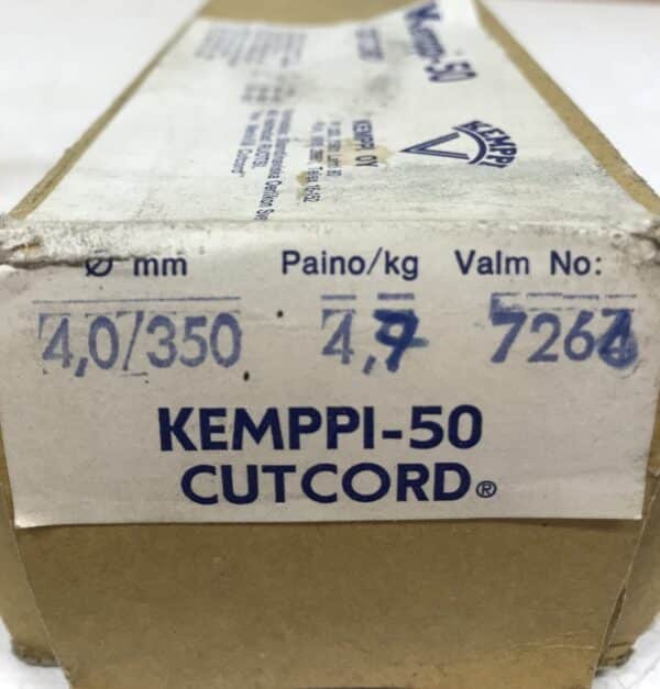 Derlikon Kemppi-50 Cutcord Ø 4,0 x 350 mm hitsauspuikko vajaa paketti - Purkukolmio.fi