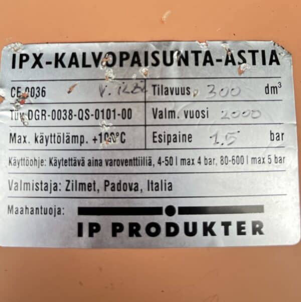 Paisunta-astia IPX 300 l