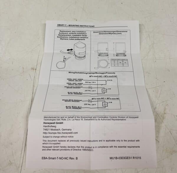 Honeywell MT8-230-NC - Purkukolmio.fi