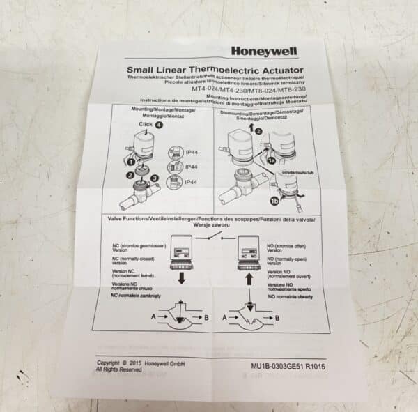 Honeywell MT8-230-NC - Purkukolmio.fi