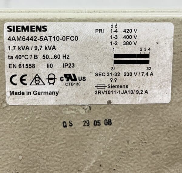 Siemens 4AM6442-5AT10-0FC0 - Purkukolmio.fi