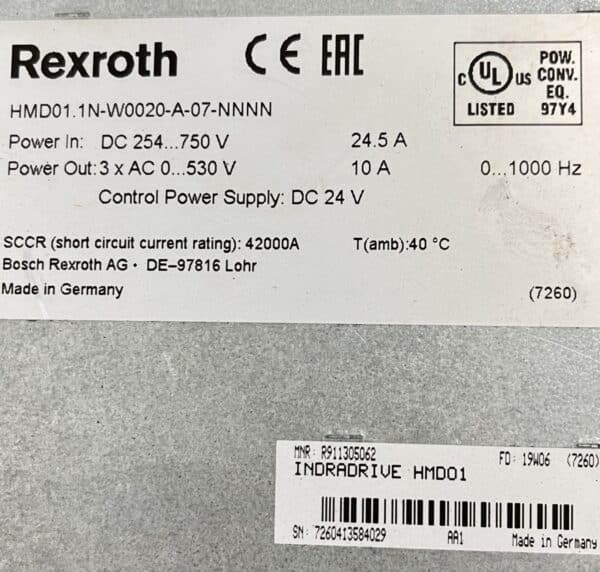 Rexroth HMD01.1N-W0020-A-07-NNNN - Purkukolmio.fi